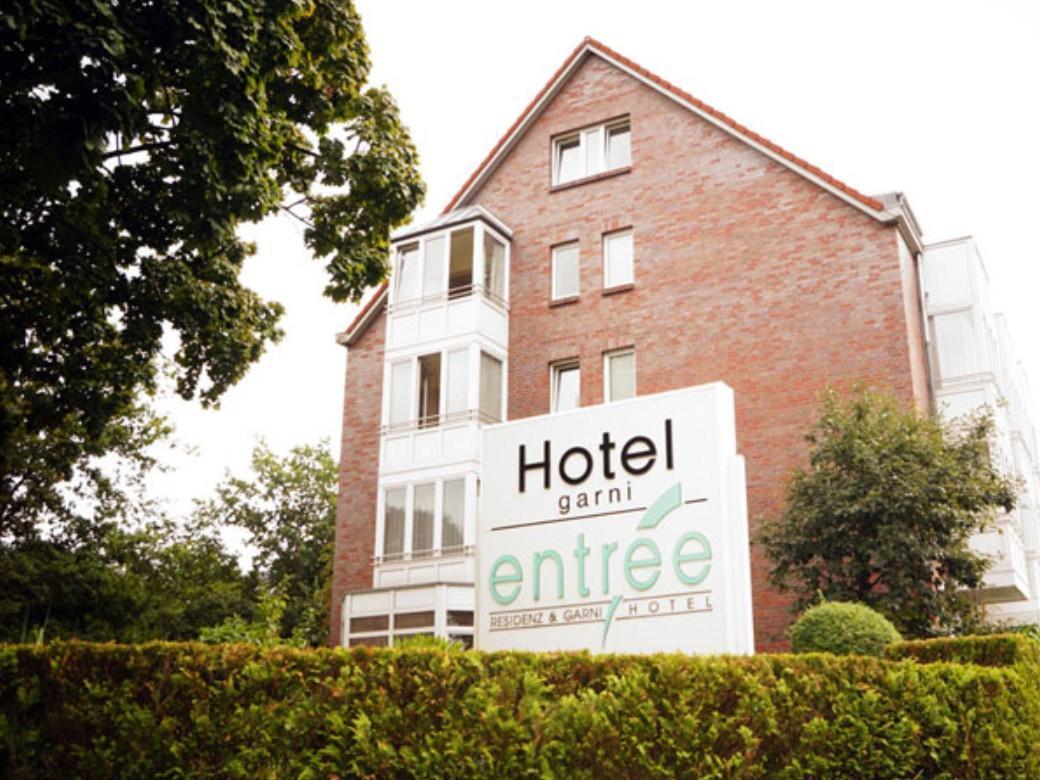 Entree Gross Borstel Garni Hotel Hamburgo Exterior foto