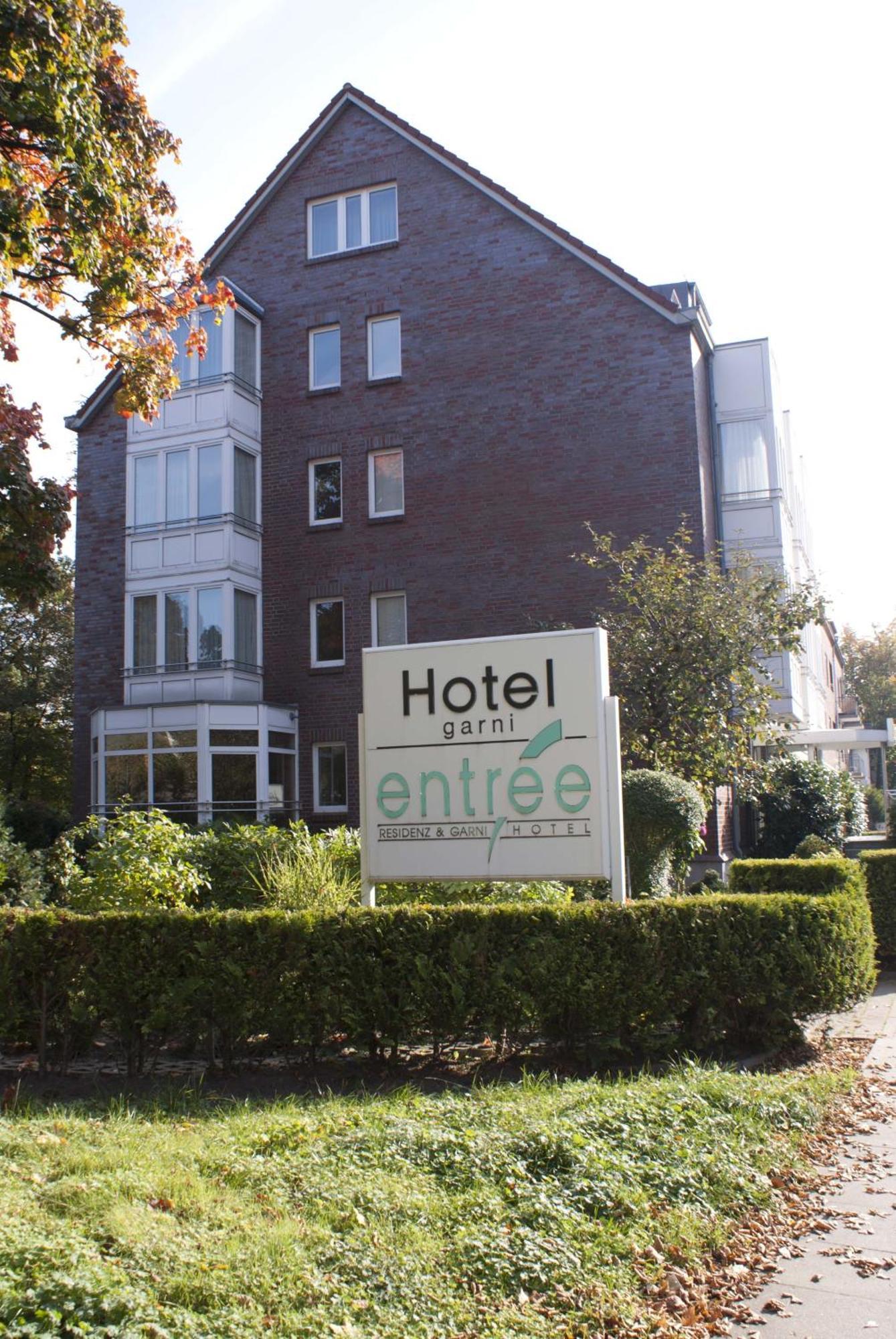 Entree Gross Borstel Garni Hotel Hamburgo Exterior foto